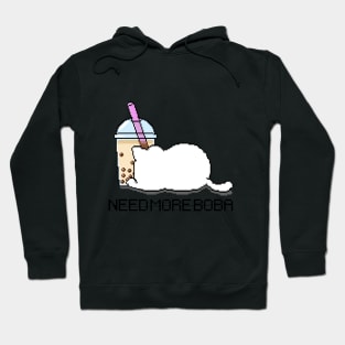 Pixel Cat Needs More Boba Tea! Hoodie